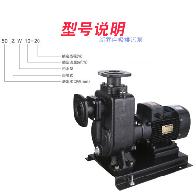 ZW自吸排污泵自吸污水泵化工自吸泵泥浆厂家耐酸碱腐蚀高效无堵塞图2