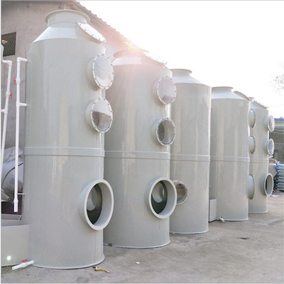 安庆厂家直销 喷淋塔废气设备耐酸碱环保pp喷淋塔 废气除尘洗涤塔