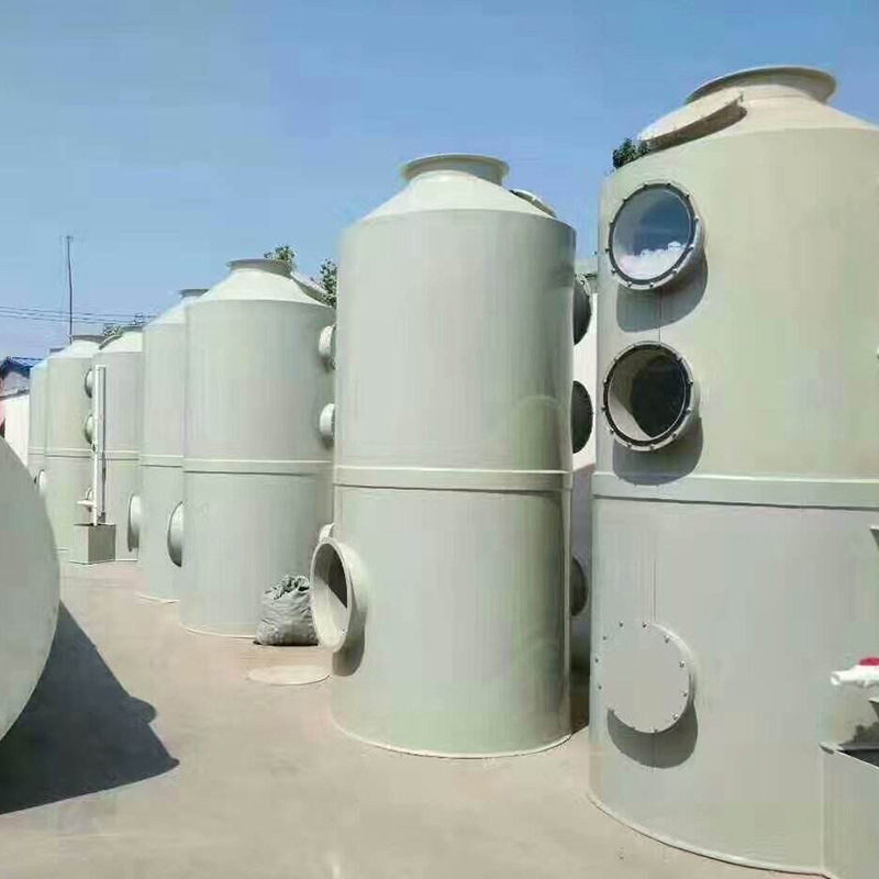 PP喷淋塔 净化塔 喷淋塔 废气处理设备 环保设备 脱硫塔配送到厂