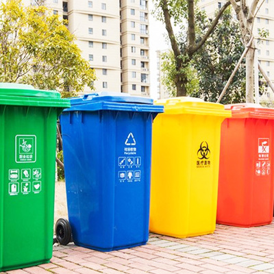 小区学校市政垃圾箱 加厚挂车带轮垃圾桶 旅游公园景区垃圾箱定制