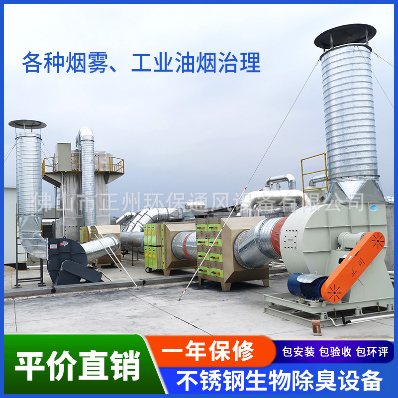 包环评包安装工业废气处理设备vocs烟气喷漆化工除臭成套环保设备图2