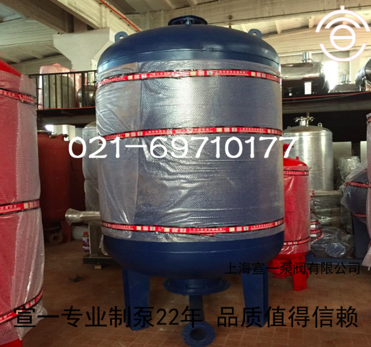 立式隔膜罐 立式消防隔膜式气压罐 立式450L隔膜式气压罐图2