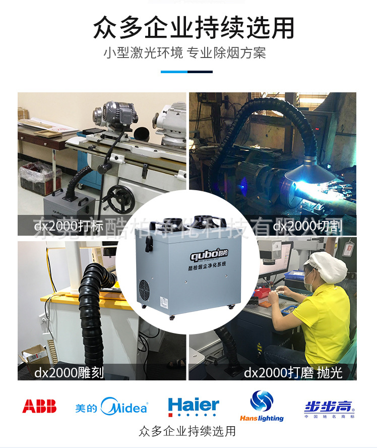 激光烟尘净化器DX2000被众多设备厂家配套使用