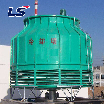 厂家工业用圆形冷却塔125吨喷雾式玻璃钢凉水塔逆流式散热水塔图2