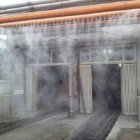 直营厂房高压干雾除尘设备 料棚除尘设备厂家 现货直供