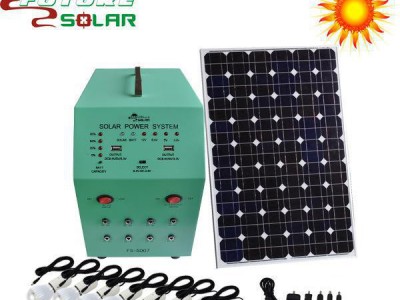 环保绿色新能源 太阳能家用照明系统  100W直流FS-S0