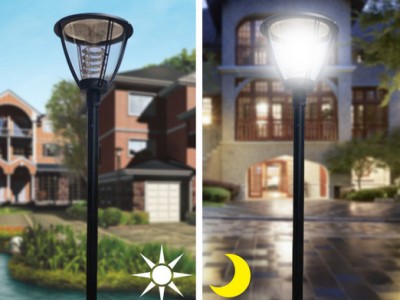 德九新能源太阳能路灯庭院灯LED灯低碳环保绿色健康小区照明景区装饰灯