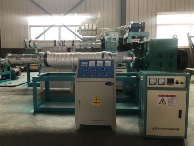 塑料造粒机 编织袋回收挤出造粒机 双螺旋泡沫回收废塑料挤出造粒机图1
