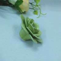 简约创意陶瓷手工花朵 绿色花朵 家居陶瓷摆件 拍摄道具