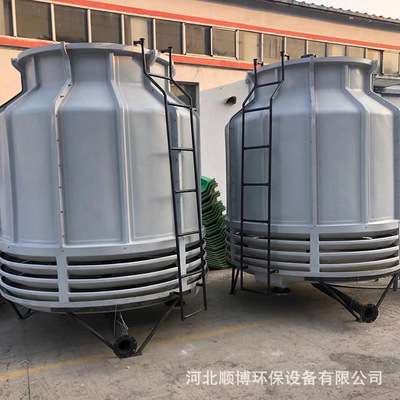 药业厂用小型玻璃钢冷却塔 河北工业高温圆形冷却塔 质量可靠图2