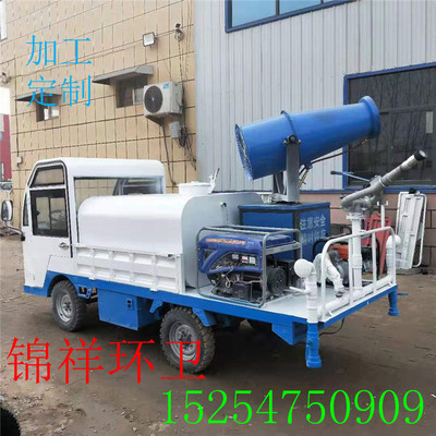 雾炮车小型电动三轮四轮防疫消毒雾炮洒水车新款多功能环卫洒水车图2