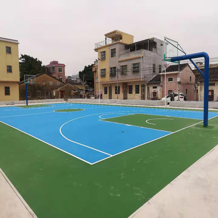 水性地坪材料 耐磨排水性强使用年限久 水性地坪漆 环保材料供应商 硅PU篮球场