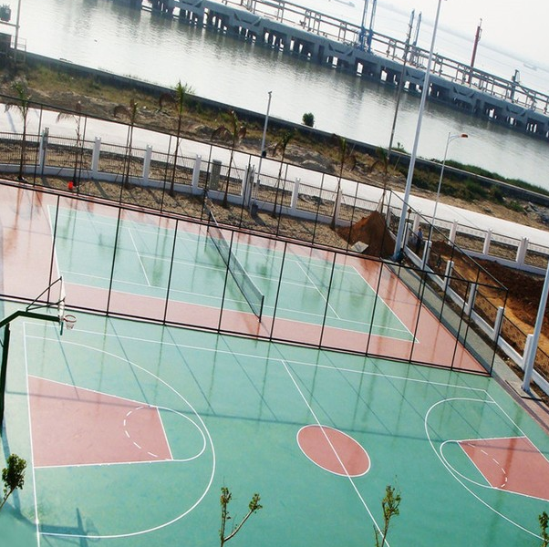 达创DC362 篮球场地面 硅PU地面 体育场环保材料 铺设厂家 篮球场硅PU地面