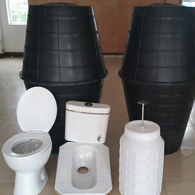 农村旱厕改造塑料化粪池 三格式pe材质 化粪桶 农村厕所改造美丽乡村
