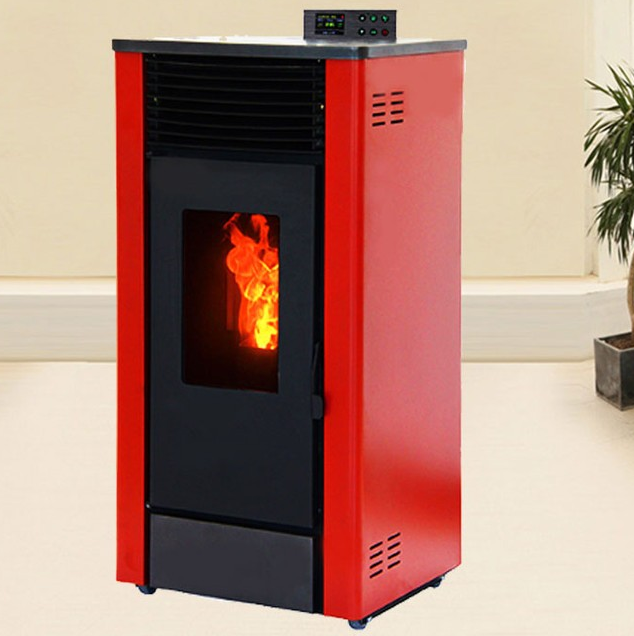 环保材料燃烧颗粒壁炉 冬季取暖炉 山东家用室内升温快炉子