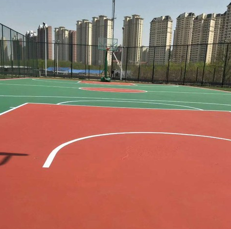 硅pu篮球场，硅pu篮球场材料价格，硅pu篮球场施工，新国标环保材料厂家