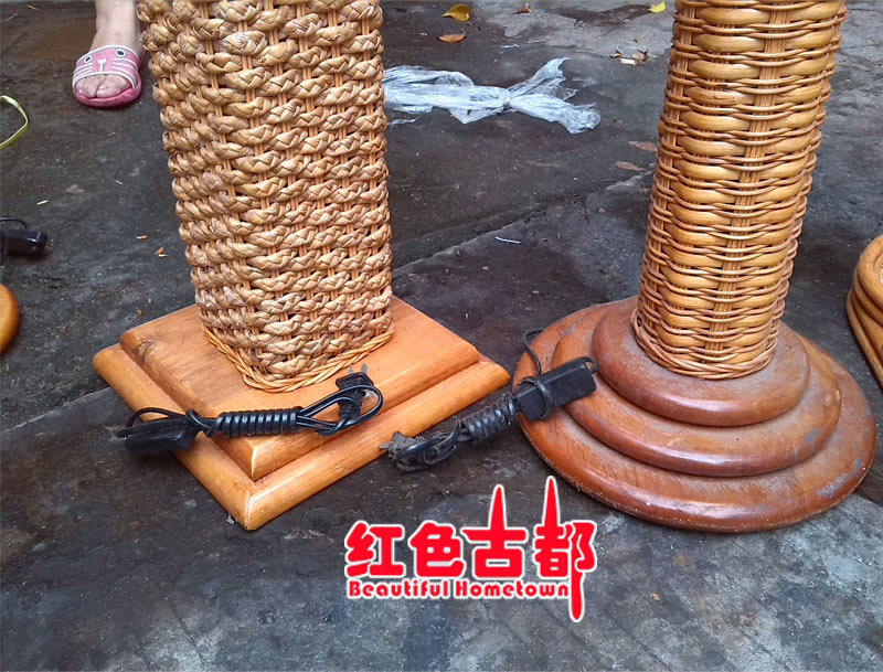 藤工艺品藤编台灯3-1