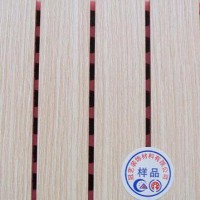 【冠艺】阻燃吸音板厂家 供应  15mm厚 三聚氰氨饰面   吸音板  木质吸音板