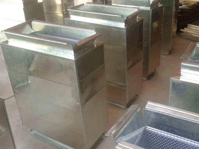 风机消音器通风消音箱圆形管道静压箱白铁皮方形隔音箱盘管降噪图1