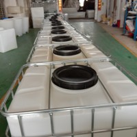 华社1000L全新IBC吨桶污水处理周转桶集装桶方形吨桶运输 运输桶