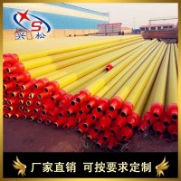 信阳预制直埋热水保温管结构展示 聚氨酯直埋预制保温管