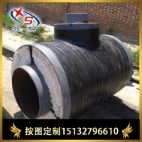 管道导向绝热钢支架厂家   蒸汽管预制保温管价格