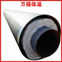 钢套钢岩棉保温钢管 蒸汽输送直埋预制直埋保温管厂家定制
