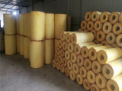 悦恒厂家加工玻璃棉管壳 蒸汽管道保温管图1