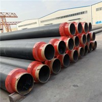 河北亿钢管道 供暖用保温无缝管 供暖用黑夹克发泡保温管道
