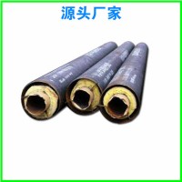 钢套钢岩棉管厂家 钢套钢蒸汽直埋保温管 万福生产