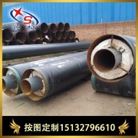 钢套钢下疏水器接管座（带补偿端帽）  预制钢套钢保温管实体厂家