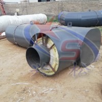 运城219钢套钢直埋补偿弯管厂家  直埋蒸汽管道出地外变径弯头(内含疏水节)