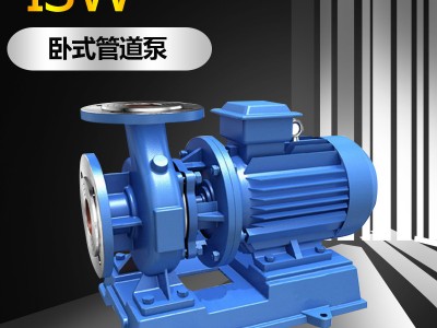 ISW100-125卧式管道泵 污水处理泵 耐腐蚀管道离心泵 腾龙泵阀图1