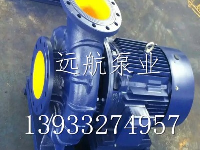 厂家ISW100-160A卧式管道清水离心泵冷热水循环泵管道泵图1