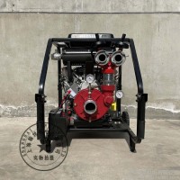 翰丝2.5寸便携式柴油消防泵HS25FP 2.5寸双缸柴油消防泵 移动式2.5寸防汛柴油泵 手抬式2.5寸柴油抽水机