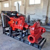 卡博恩柴油消防泵 柴油多级消防泵组 大型双动力消防泵