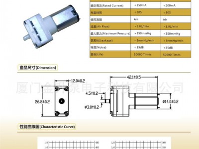 電子血壓計、家用電器用微型泵隔膜泵、微型充氣泵