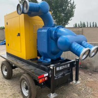 鼎东柴油泵车  拖车式抽水机 移动自吸污水泵