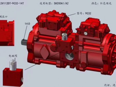艾迪，中伟，韩国川崎，赛克思，中川K3V112 柱塞泵