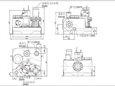 JUNG德国君格300E 污水提升泵污水提升器别墅地下室污水强排商用家用卫生间马桶排污泵
