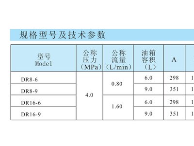 宁波市三浪润滑元件有限公司稀油润滑齿轮泵DR8-9 DR8-6L DR8-9C