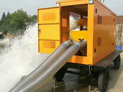 悍博供应柴油机抽水泵车 农用灌溉大流量柴油机轴流泵 抽水泵图1