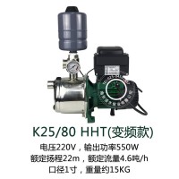 意大利戴博水泵 K25/80HHT 家用变频全自动增压泵背负式
