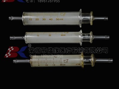 两头通 玻璃灌药器 玻璃灌药泵浦 玻璃计量泵 5ml. 10ml. 20ml. 30ml. 50ml. 100ml.