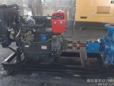 春华（IS125-100-315J）水泵 30KW柴油机水泵机组 潍柴系列k4100P发动机  离心式清水泵 离心泵图1