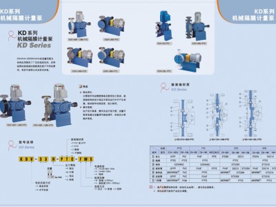 【韩国千世】KDV-53L-PTC 机械隔膜计量泵 KEM