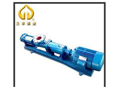 专业销售 兰丰高效杂质泵G105-1单螺杆泵 G型卧式排污泵图1