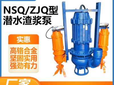 渣浆泵 潜水ZJQ船用吸沙泵高铬合金耐磨抽沙泵厂家直供立式渣浆泵
