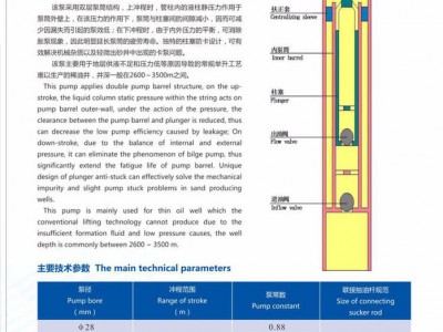 抽油泵及相关产品