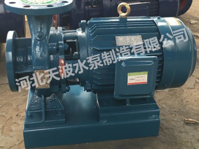 天波电泵供应ISW80-160管道泵 卧式管道泵 卧式离心泵 厂家报价